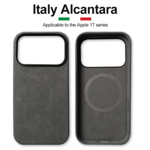 Alcantara® Masterpiece – Handmade Luxury Magnetic Case for iPhone 17